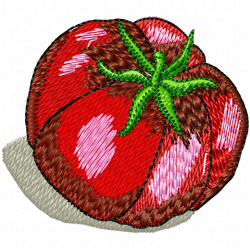 Tomato Embroidery Design 3 Tomato Embroidery Design 3
